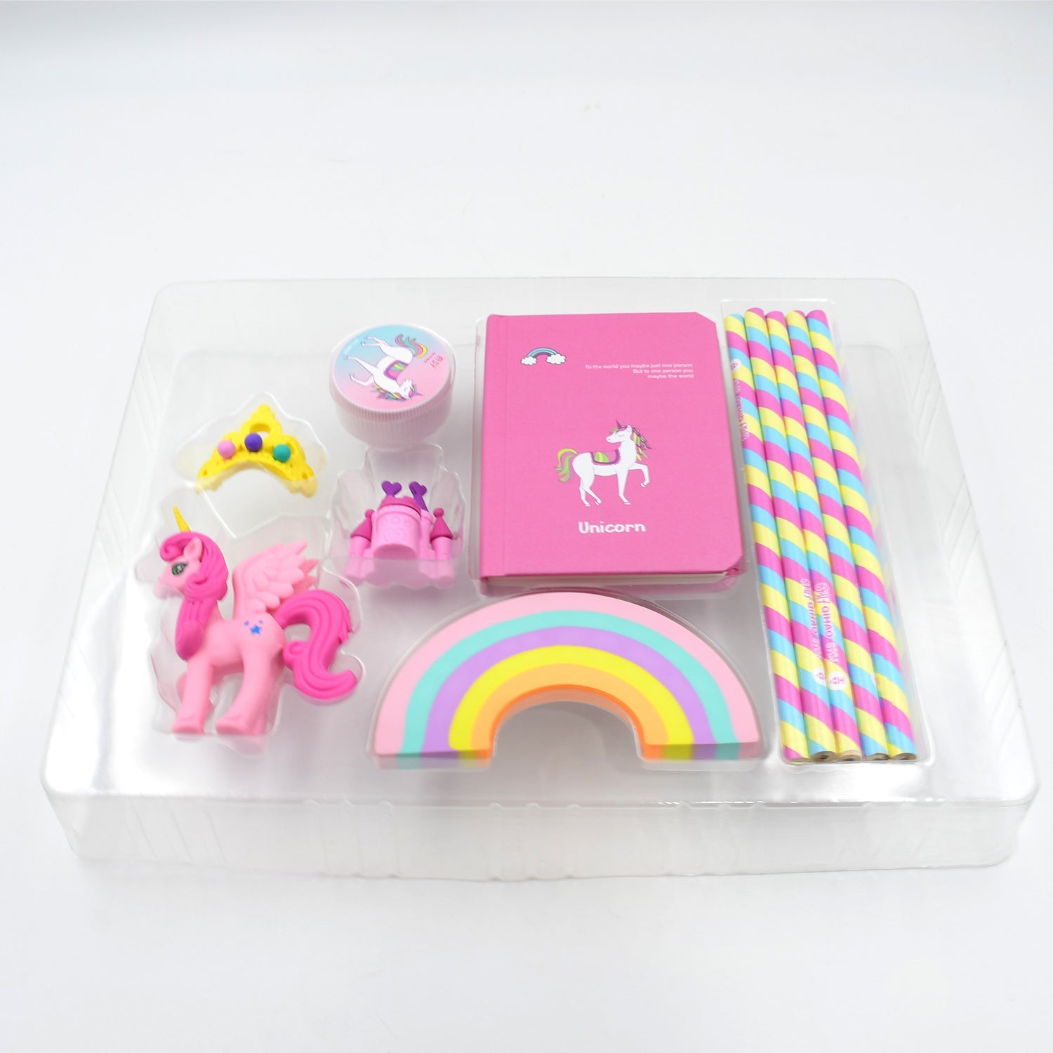4102 Unicorn Stationery Writing Set - Unicorn Diary, Pencils, Sharpener, Unique Erasers for Girls Ages 4-11 Years Old Birthday Party Return Gift Set for Girls Kids (11 Pc Set) 4102 Unicorn Stationery Writing Set - Unicorn Diary, Pencils, Sharpener, Unique Erasers for Girls Ages 4-11 Years Old Birthday Party Return Gift Set for Girls Kids (11 Pc Set)